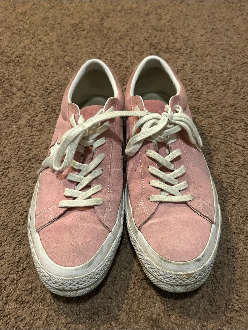 Men's One Star Pink Suede Converse - Picture 3 of 5